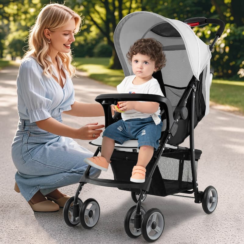 Costway Foldable Lightweight Baby Stroller Travel Pushchair 5-Point - See Details