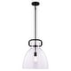 preview thumbnail 8 of 8, Madrona 1 Light Contemporary Pendant Light Clear Glass