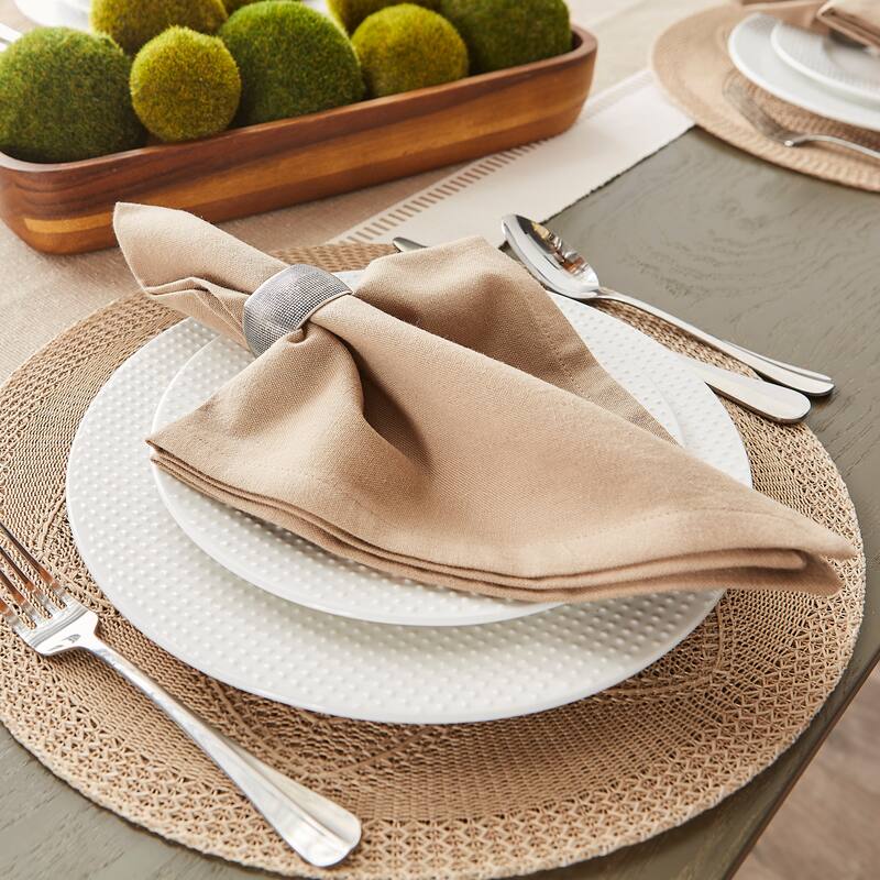 DII Solid Cotton Napkin Set/6