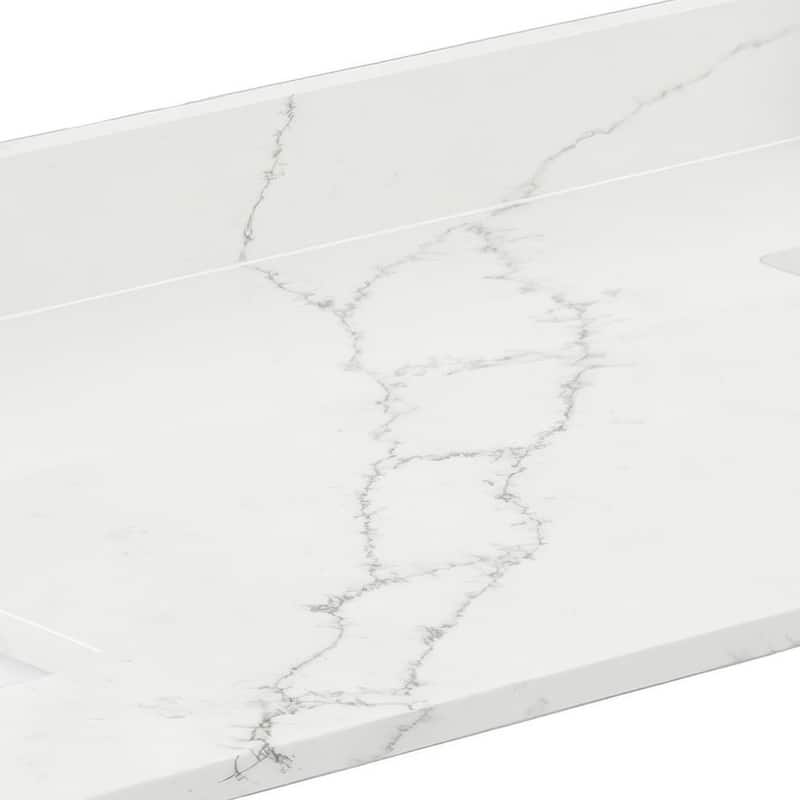 Wyndham Collection WCFQC172DTOPUNS-Q 72" Quartz Vanity Top with