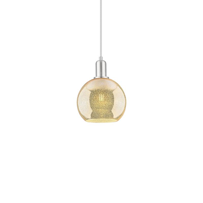Innovations Lighting 716-1P-11-8 Athens Pendant Athens 8" Wide Mini - Brushed Satin Nickel / Mercury