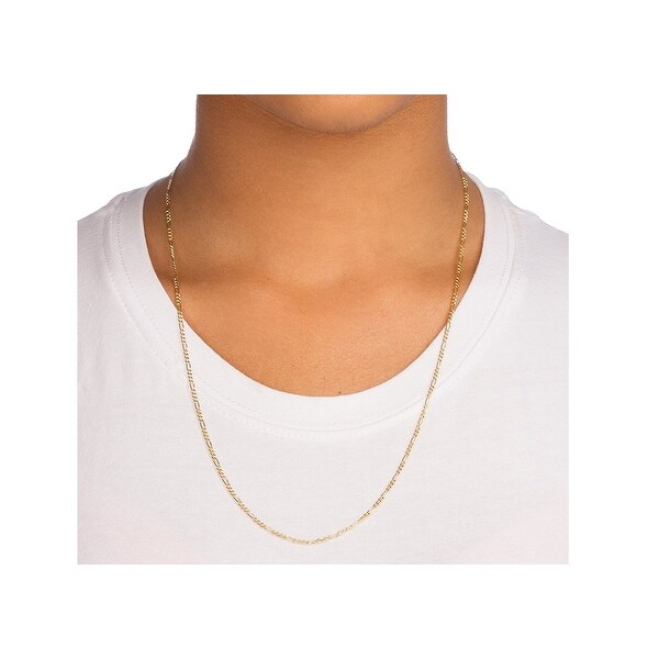 2mm figaro gold chain clearance