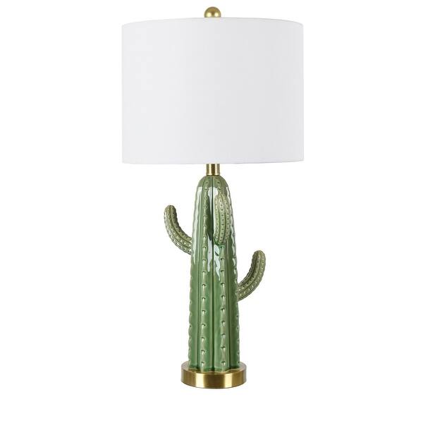 slide 2 of 6, Green Cactus 26"H Table Lamp - 13 x 13 x 26.5