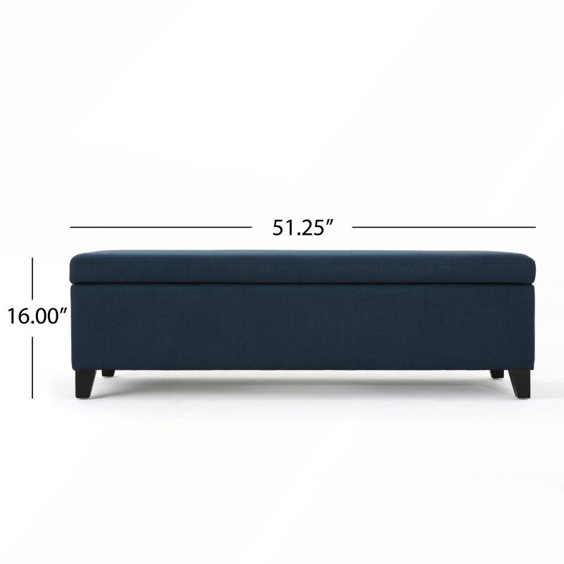 Storage Ottoman with Dense Foam Padding and Ample Space for Modern Living and Multi-Functional Use