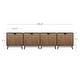 preview thumbnail 44 of 85, Nathan James Enloe Rustic Doors Metal Base Free Standing Modern Storage Cabinet for Entryway