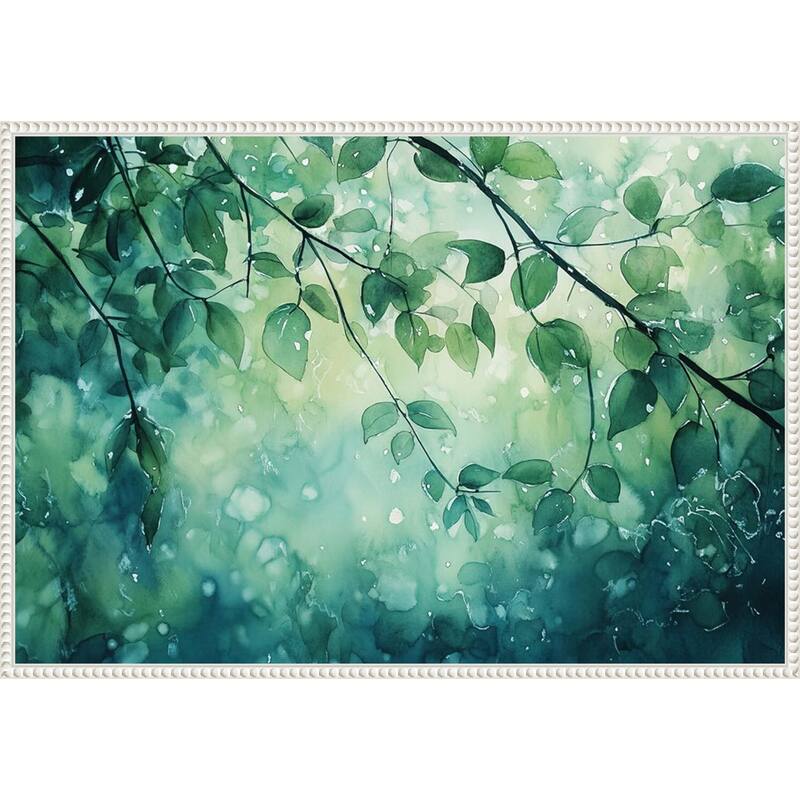 The Forest Greens by Tradelink inhouse artist Framed Canvas Wall Art Print