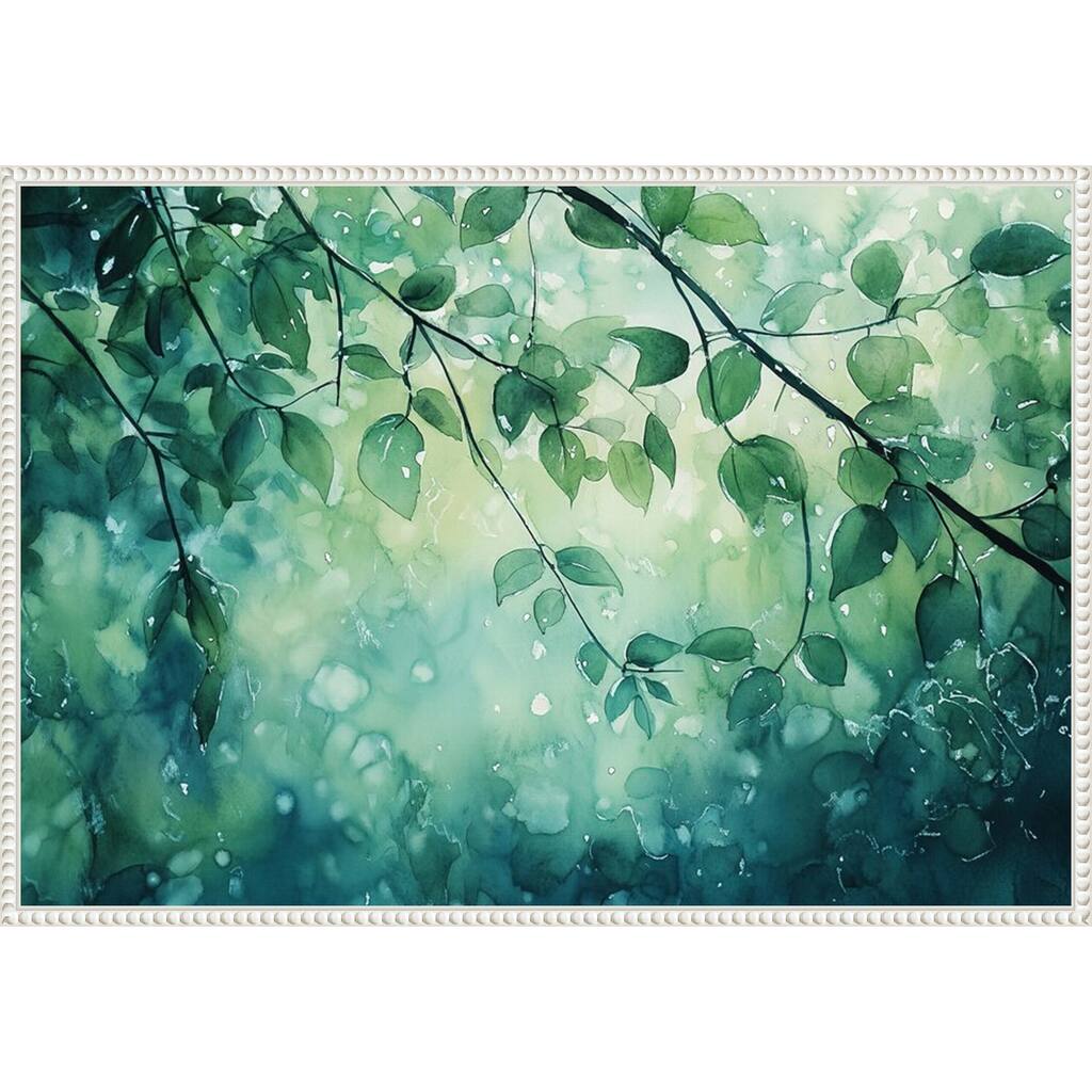 The Forest Greens by Tradelink inhouse artist Framed Canvas Wall Art Print