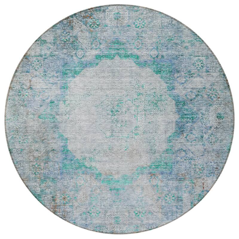 HomeRoots Oriental Traditional Rectangle Outdoor Rug
