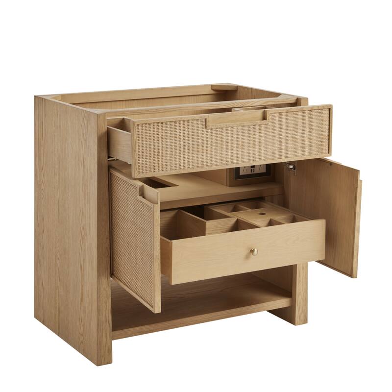 Solene 48" Single Vanity, Seaside Oak - 48