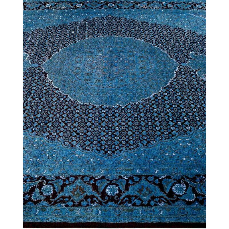 Fine Vibrance, One-of-a-Kind Hand-Knotted Area Rug - Gray, 6' 8" x 9' 10" - 6' 8" x 9' 10"