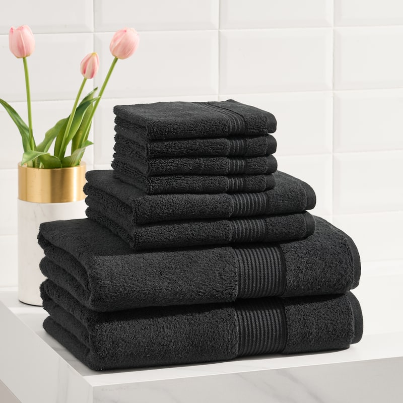 Ted Baker Solid 8-piece Towel Set - Black