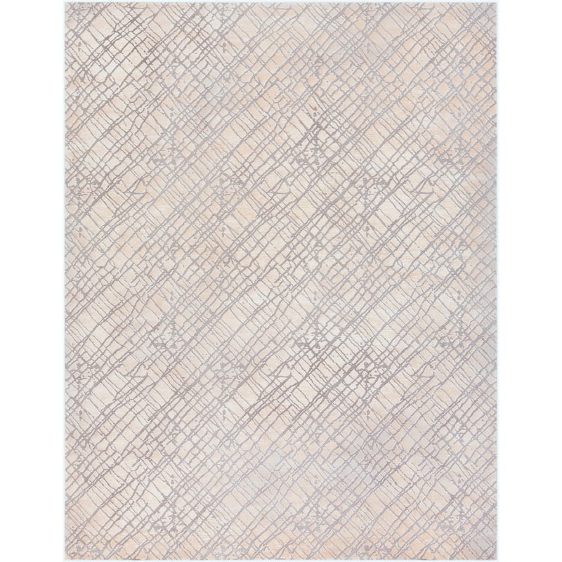 Tsering Contemporary Cream Area Rug - 7'10" x 10'3"
