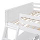 preview thumbnail 11 of 13, Functional Full Over Full Bunk Bed with Desk and Guardrails for Kids, Adults