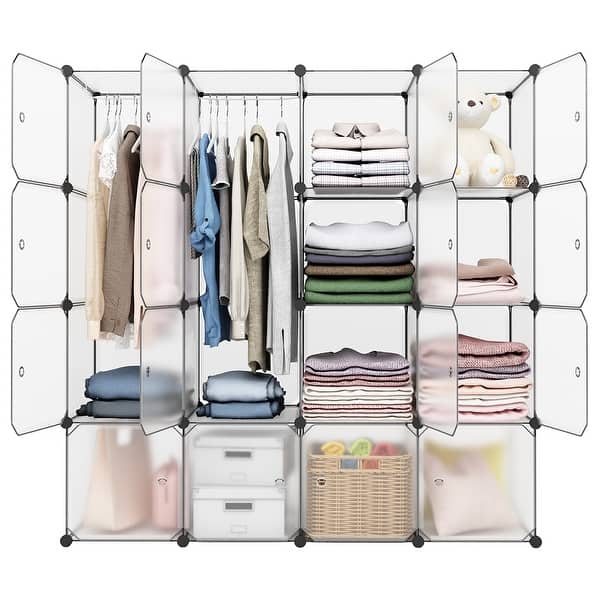 Creative 6 Hooks Cabinet Hanger Wardrobe Holder Cup Shelf Clothing