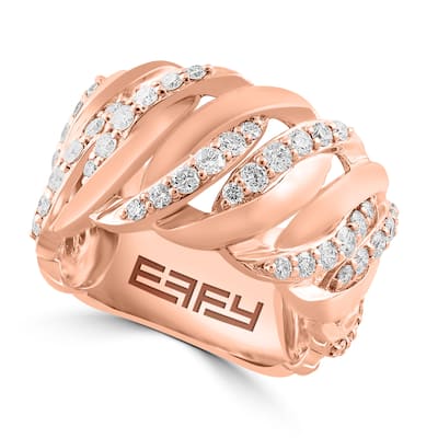 Effy Women's 14K Rose Gold Diamond Ring
