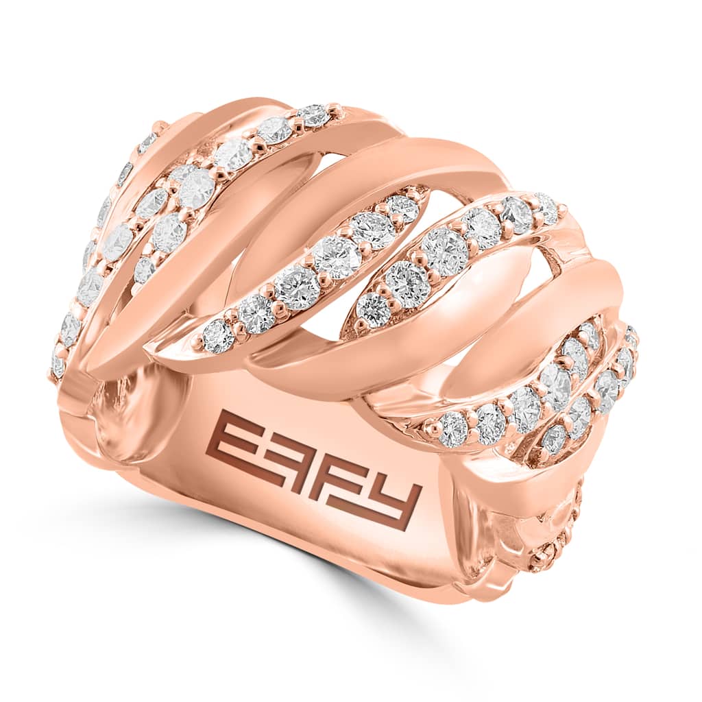 Effy Women's 14K Rose Gold Diamond Ring