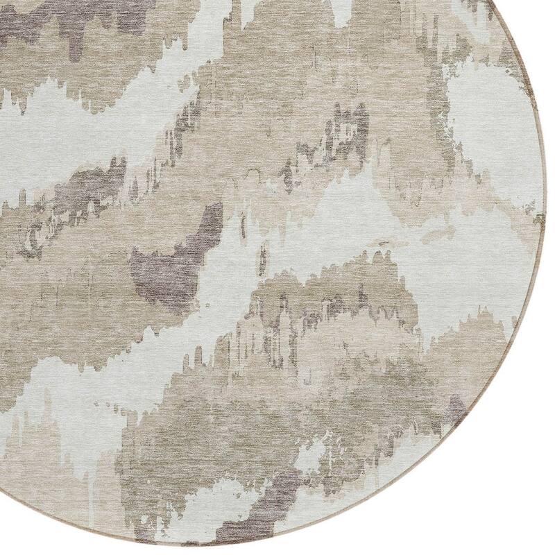 HomeRoots Abstract Transitional Rectangle Outdoor Rug