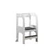 preview thumbnail 2 of 19, Safe and Sturdy Wooden Step Stool for Kids with Handles and Anti-Slip Mat
