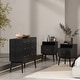 preview thumbnail 1 of 28, Curtisian 3 Piece Double Dresser and Nightstand Bedroom Set by Christopher Knight Home Black