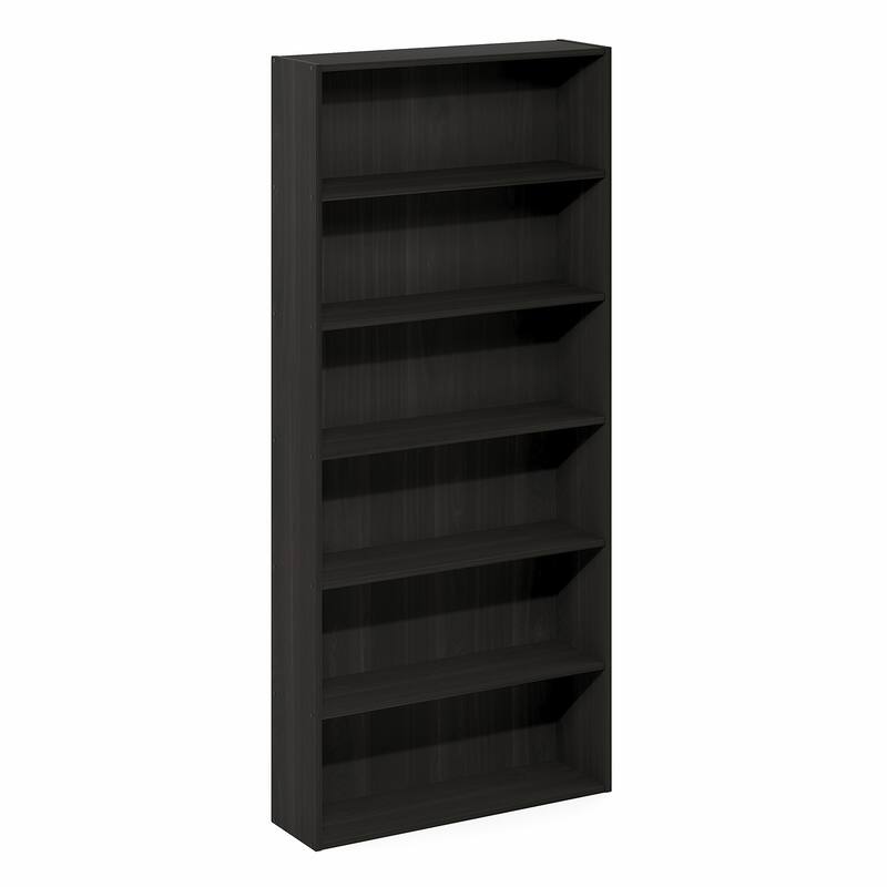 Furinno Basic 6-Tier Open Shelf Bookcase, Bookshelf, Storage Organizer, 7 x 24 x 53