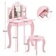 preview thumbnail 43 of 53, Make up Table Kids Vanity Set With Mirror