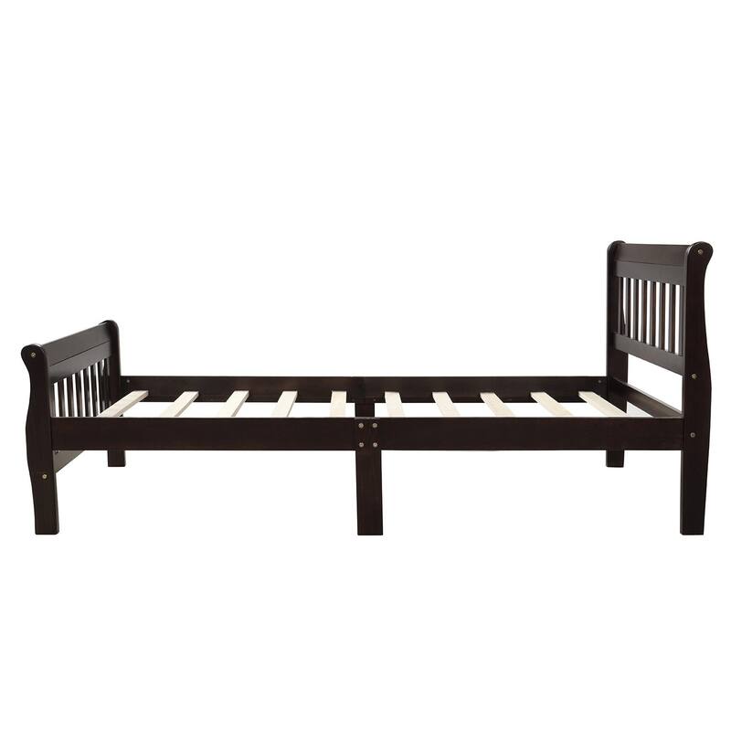 Wood Platform Bed Twin Bed Frame Panel Bed
