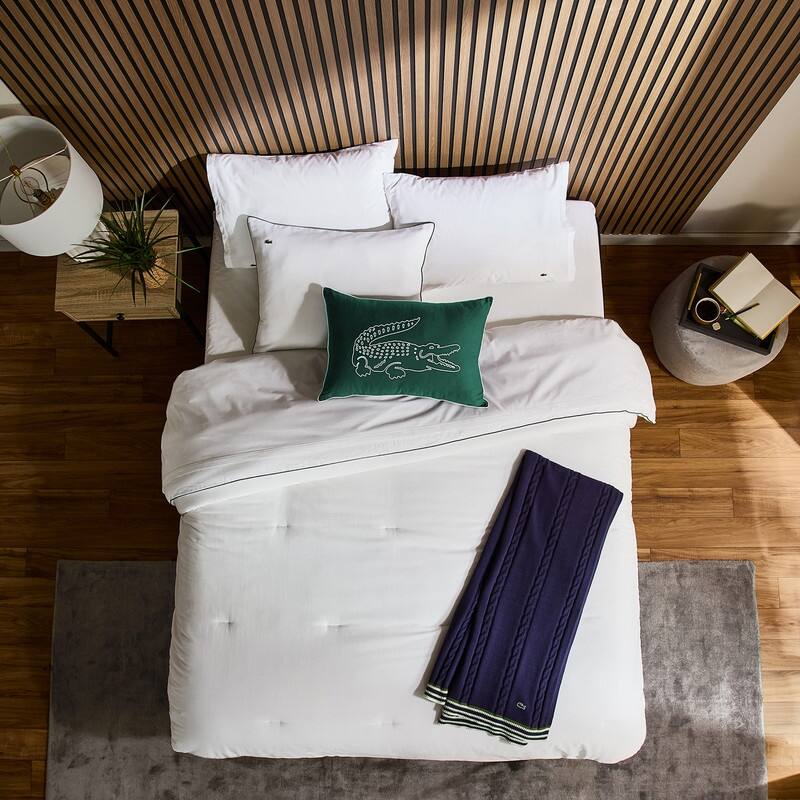 Lacoste Tiebreak 3-Piece Percale Cotton Comforter Set