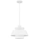 preview thumbnail 2 of 7, Lumi 1-Light Matte White Pendant