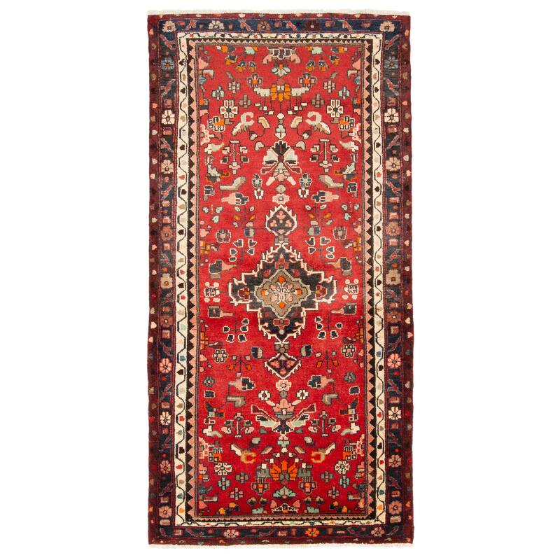 ECARPETGALLERY Hand-knotted Andelz Red Wool Rug - 3'5 x 6'11