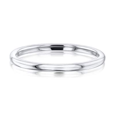 Kobelli 14k Solid Gold Plain 1.6mm Women's Comfort Fit Dinah Wedding Ring (High Polished)