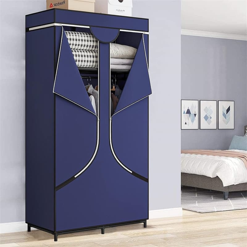 Portable Wardrobe Closet Clothing Organizer - 17.7"D x 34.6"W x 66.1"H