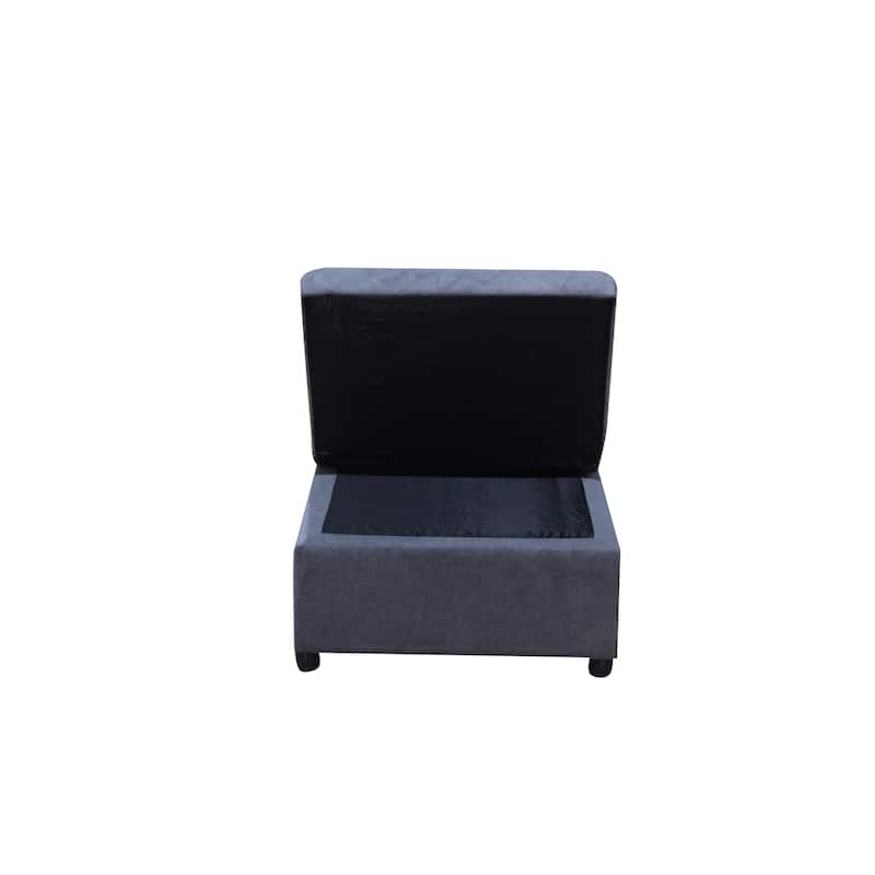 Multi-Functional Folding Ottoman Sofa Bed with Converts to Lounge Chair and Single Bed (264lb Capacity)