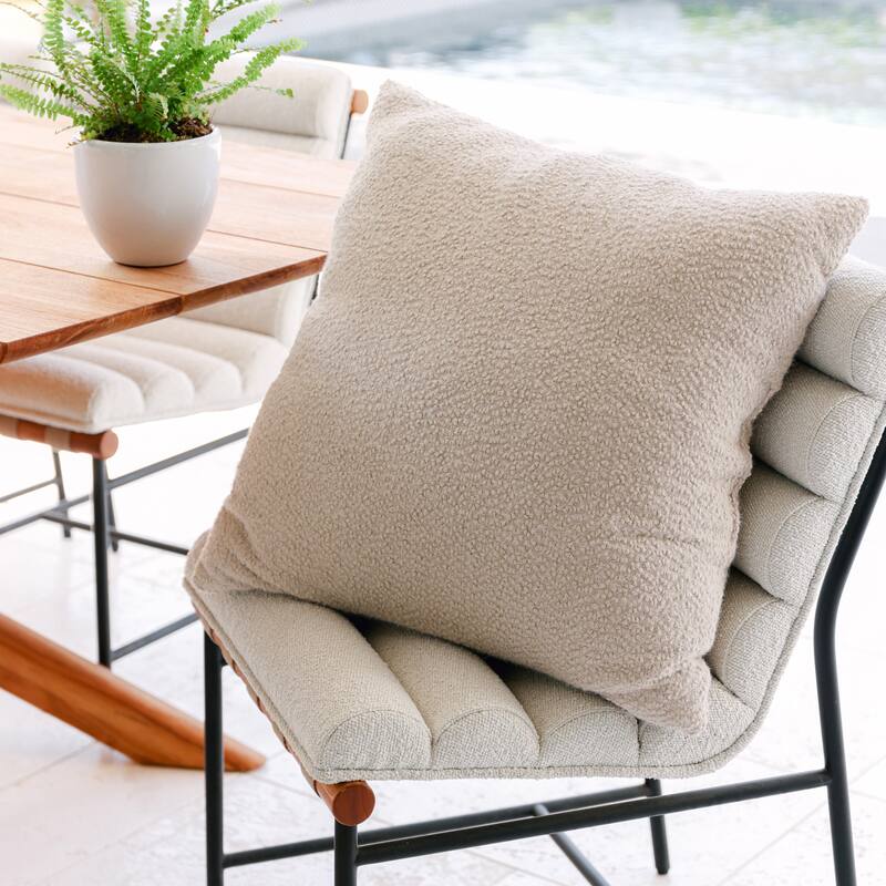 Jennifer Adams Boucle Decorative Pillow - 22" x 22" - Oatmeal