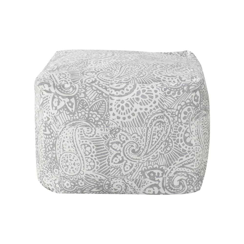 CraftPorch Glam 24 Inch Velvet Upholstered Pouf