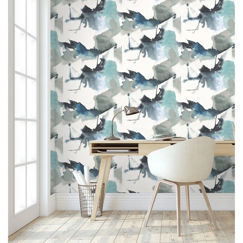 Harry & Grace Watercolor Block Peel and Stick Wallpaper