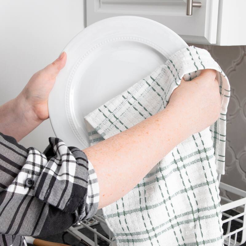 Ritz Royale Collection, Oversized Kitchen Towel Set, 2-Pack, Checked