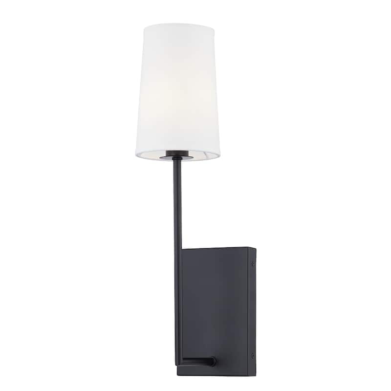 Reeves Metal Portable Plug-in Wall Sconce, Matte Black - Matte Black