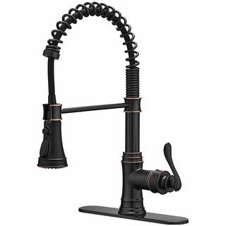Vibrantbath Kitchen Sink Faucet Pull Down Sprayer Spring 3 ...