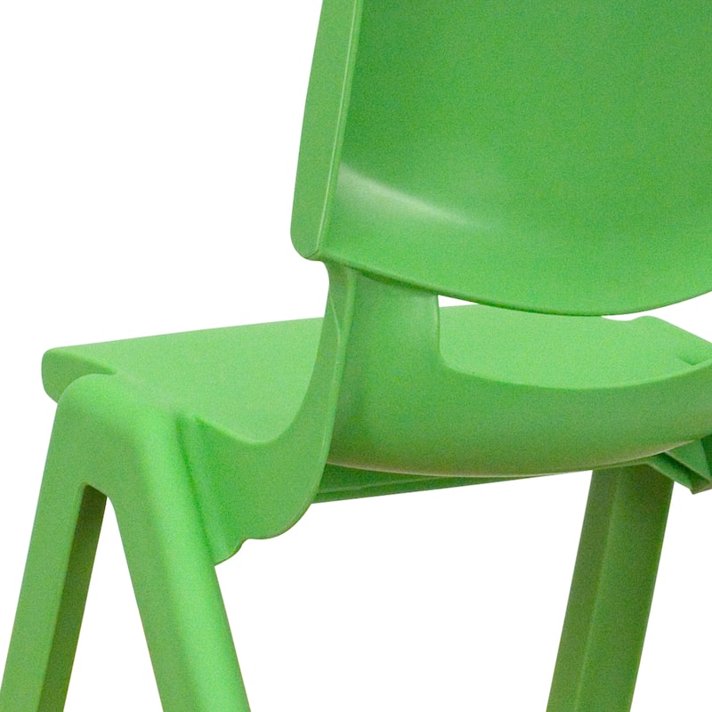 4 Pack Plastic Stackable Pre-K/School Chairs with 10.5"H Seat
