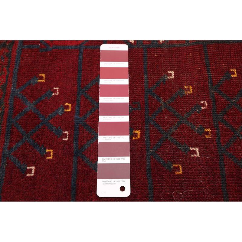 ECARPETGALLERY Hand-knotted Finest Khal Mohammadi Dark Red Wool Rug - 4'7 x 6'4