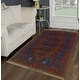 preview thumbnail 1 of 8, Vintage Distressed Ivory Navy/Red Rug - 2'10" x 4'5"