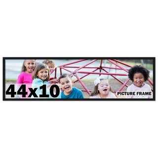 44x10 Frame Black Picture Frame - Complete Modern Photo Frame Includes ...