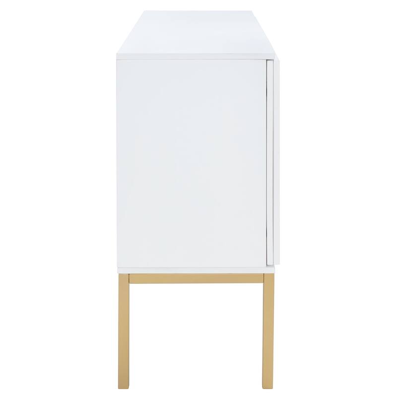 SAFAVIEH Tabetha 2-Shelf Rattan Sideboard - 54 In. W x 15 In. D x 33 In. H - 54Wx15Dx33H