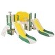 preview thumbnail 7 of 7, 7 in 1 Toddler Slide Playset, Kids Climbers Playground with Double Slides, Arch Tunnel, Ring Toss and Basketball Hoop