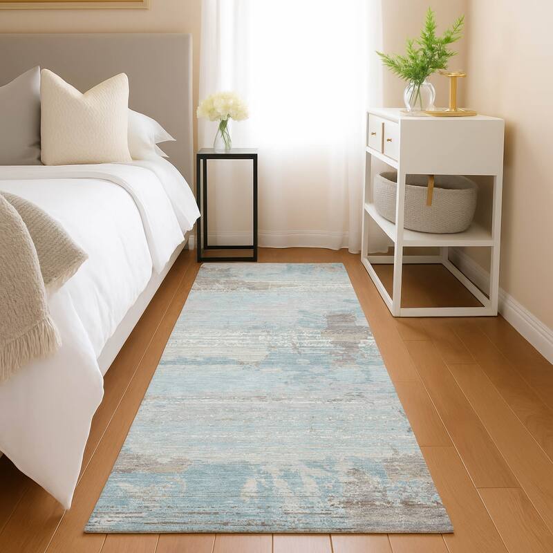 Machine Washable Indoor/ Outdoor Chic Veta Chantille Rug