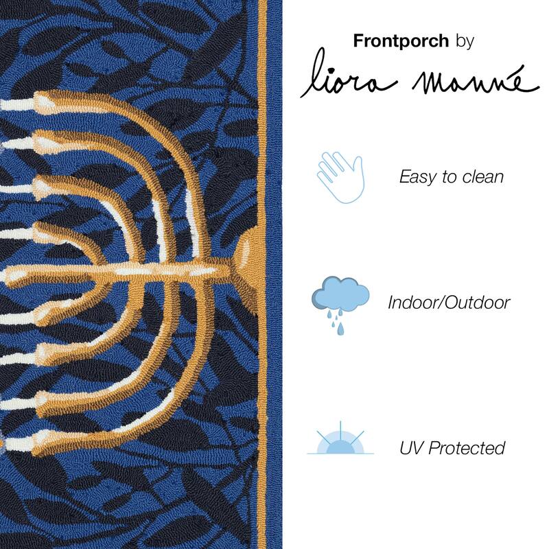 Liora Manne Frontporch Nights Of Lights Indoor/Outdoor Rug
