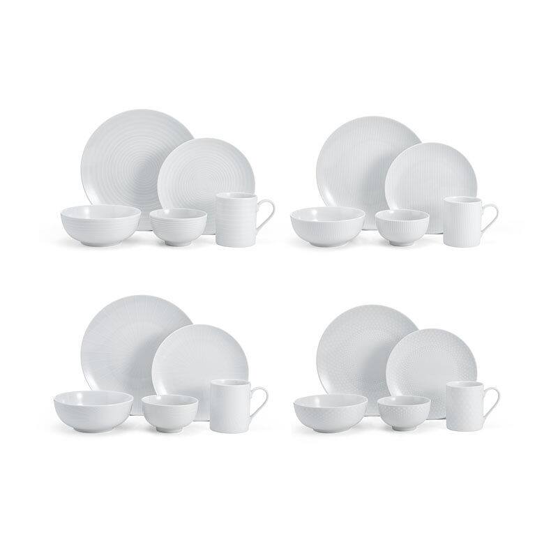 Mikasa Cheers White 40PC Dinnerware Set, Service for 8 Bed Bath