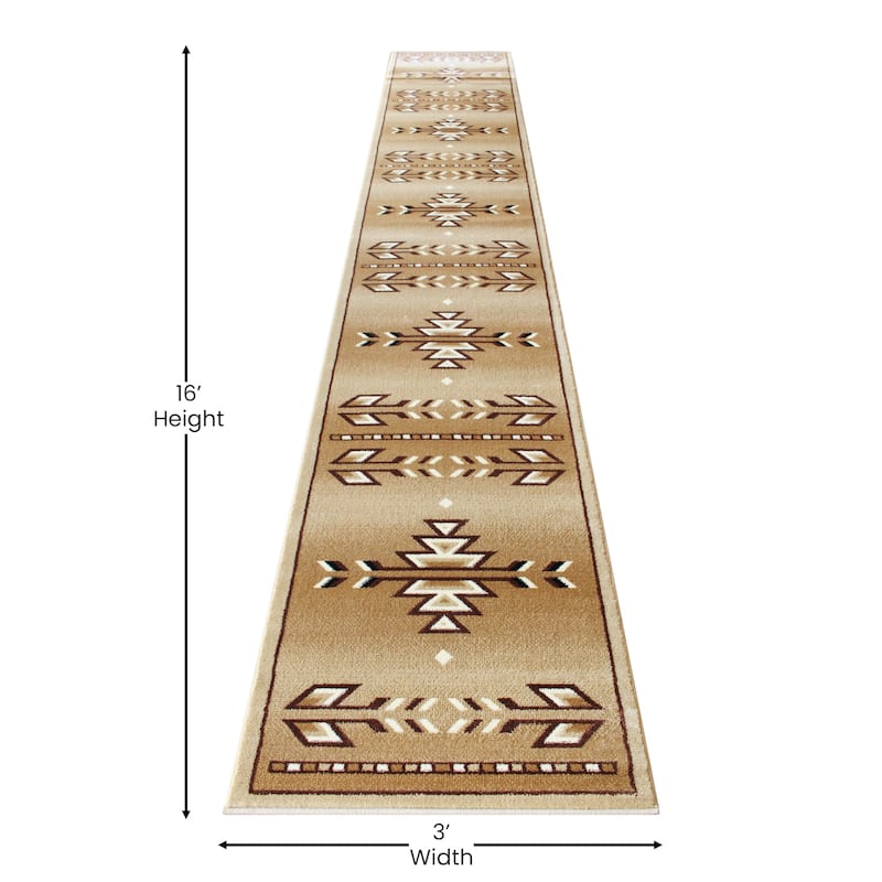 Multipurpose Southwestern Style Patterned Indoor Area Rug