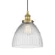 Option Brushed Brass / Clear Halophane