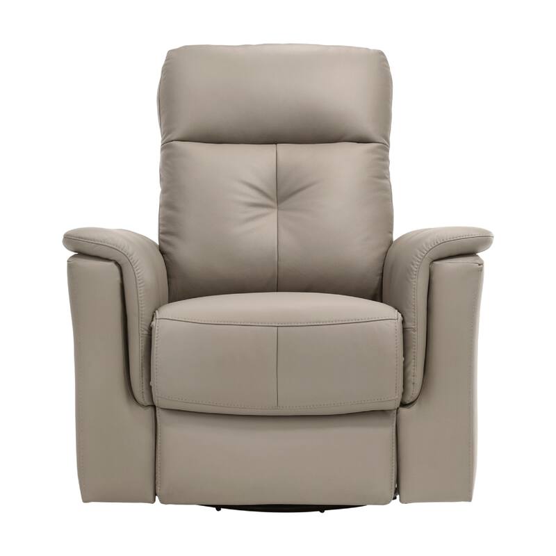 Briz Manual Swivel Recliner Chair, Top Grain Leather Latte Brown